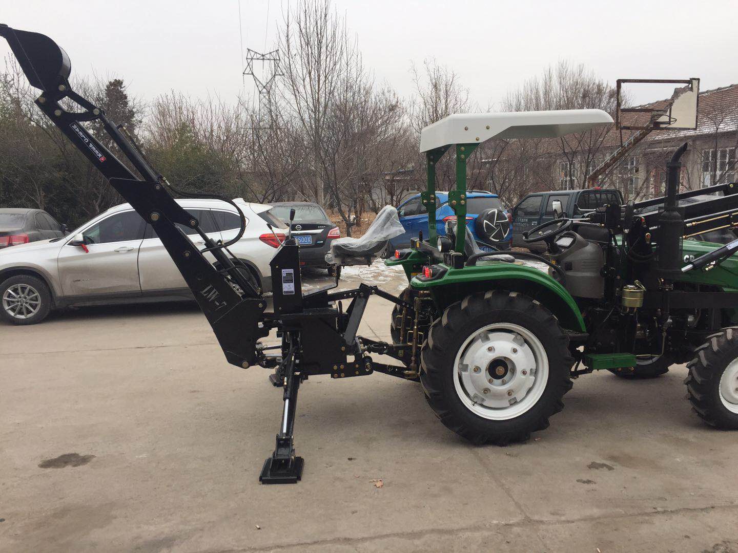 Backhoe Of Tractor 